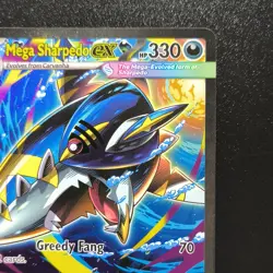 Mega Sharpedo ex 127/094 Phantasmal Flames Special Illustration Rare SIR Eng NM - Image 4