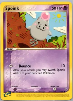 Pokemon TCG Spoink 73/97 Dragon NM - Image 1