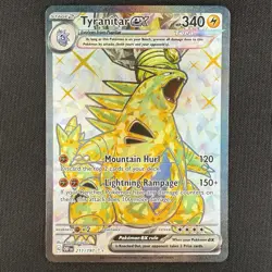 Pokemon TCG Tyranitar EX 211/197 Obsidian Flames Full Art Ultra Rare Holo Card - Image 1