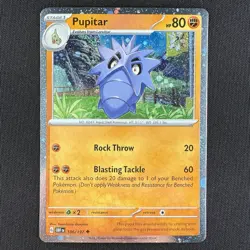 Pokemon TCG Pupitar Obsidian Flames 106/197 Cosmos Holo Blister EXCLUSIVE Card - Image 1