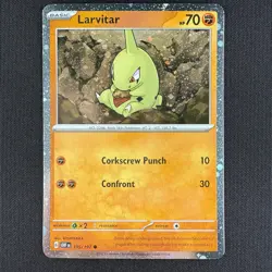 Pokemon TCG Larvitar Obsidian Flames 105/197 Cosmos Holo Blister EXCLUSIVE Card - Image 1