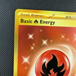 Pokemon TCG Basic Fire Energy 230/197 Obsidian Flames Gold Hyper Rare Holo Card - Image 3