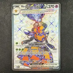 Pokemon TCG Vespiquen ex Obsidian Flames 212/197 Double Rare Holo Card 2 - Image 1
