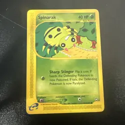 Spinarak 111/147 Common Non Holo Aquapolis Pokemon Card - Image 1