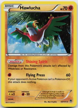 Hawlucha (Cosmos Holo) 063/111 Holo Promo Blister Exclusives Pokemon Near Mint - Image 1