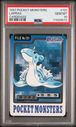 PSA 10 1997 Pokemon Japanese Bandai Carddass Lapras #131 pop 26 - Image 1