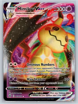 2022 Pokemon Brilliant Stars Mimikyu VMAX 069/172 Holo NM - Image 1