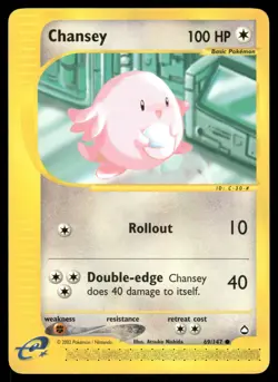 CHANSEY 69 C MP AQUAPOLIS POKEMON - Image 2