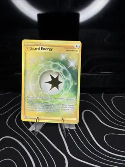 V Guard Energy 215/195 Secret Rare Pokemon Silver Tempest Gold Holo - Image 1