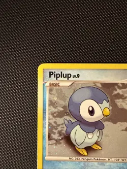 NM Piplup Cosmos-Holo Swirl #93 Diamond and Pearl Pokemon TCG - Image 3