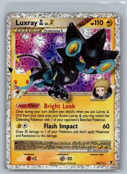 Luxray GL LV.X 109/111 Celebrations: Classic Collection Pokemon Holo NM - Image 1