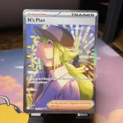N's Plan Special Illustration Rare 170/086 SV: Black Bolt Pokemon TCG - Image 1