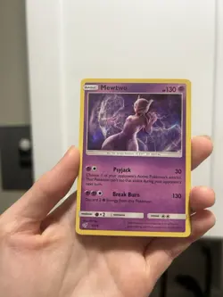 Mewtwo 12/18 Detective Pikachu Rare Ultra Pokemon - Image 1