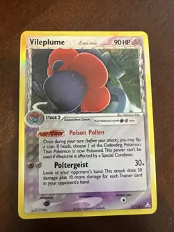 Pokemon TCG Vileplume EX Holon Phantoms 17/110 Holo Holo Rare - Image 1