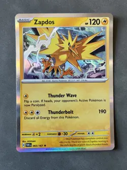 2024 POKEMON TCG - ZAPDOS 065/167 HOLO - Image 1