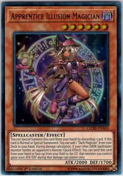 Yugioh Apprentice Illusion Magician LEDD-ENA03 Ultra Rare 1st Edition NM - Image 1