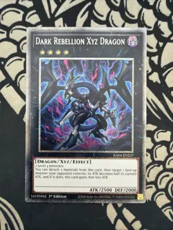 Yu-Gi-Oh! Dark Rebellion Xyz Dragon Platinum Secret Rare RA04-EN237 - Image 1