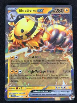 Pokemon Electivire Ex 069/182 Ultra Rare Holo (NM) - Image 1