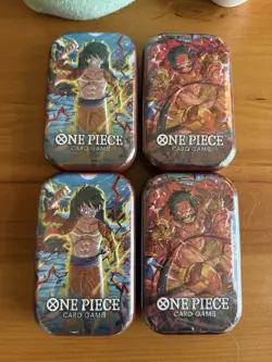 Lot Of 4 NEW Sealed ONE PIECE TCG TIN PACK VOL 1 SET TS-01 - Image 4