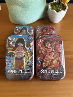 Lot Of 4 NEW Sealed ONE PIECE TCG TIN PACK VOL 1 SET TS-01 - Image 5