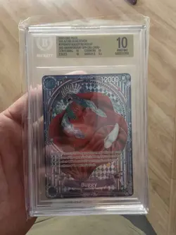One Piece TCG Buggy SILVER SP OP09-051 The Azure’s Sea Seven BGS 10 PRISTINE ENG - Image 1