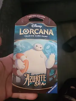 Disney Lorcana TCG: AZURITE SEA Booster Pack (12 Cards) - Image 1