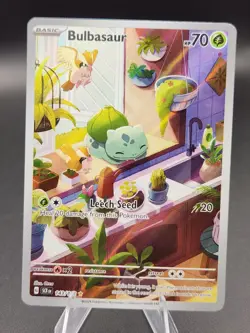 Pokemon TCG SV07 Stellar Crown Bulbasaur 143/142 Holo Illustration Rare EN NM - Image 2