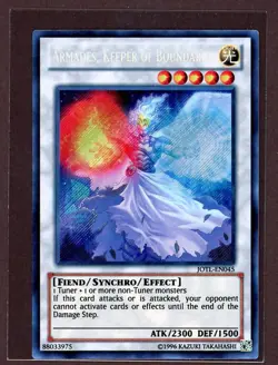 Armades, Keeper of Boundaries Secret Rare Yu-Gi-Oh Card JOTL-EN045 NM/M - Image 1