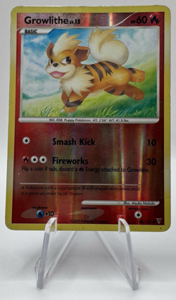 Growlithe 108/147 Supreme Victors Reverse Holo HP Heavily Played Pokemon Card - Image 1