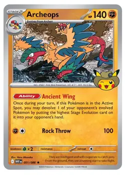 Pokemon Fossil Museum Archeops Promo Card | Sealed - Image 1