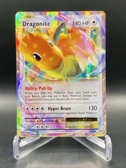 Dragonite EX 72/108 XY Evolutions Ultra Rare Extended Art Holo Pokemon Card LP - Image 1