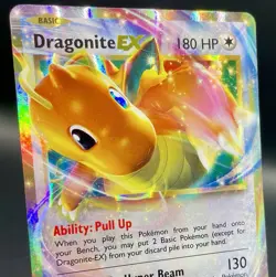 Dragonite EX 72/108 XY Evolutions Ultra Rare Extended Art Holo Pokemon Card LP - Image 3