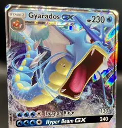 Gyarados GX SM212 Sun & Moon Black Star Promo Full Art Holo Pokemon Card NM/M - Image 3