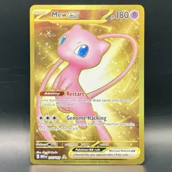 Mew ex 205/165 SV: 151 Hyper Rare (Gold) Full Art Holo Pokemon Card NM/M - Image 5