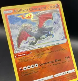 Radiant Charizard 020/159 Crown Zenith Radiant Rare Holo Pokemon Card NM/M - Image 3