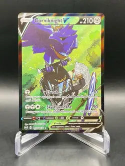 Corviknight V TG18/TG30 Silver Tempest Ultra Rare Full Art Holo Pokemon Card NM - Image 1