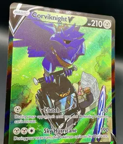 Corviknight V TG18/TG30 Silver Tempest Ultra Rare Full Art Holo Pokemon Card NM - Image 3