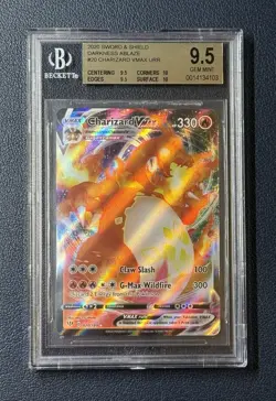 Pokemon SWSH Darkness Ablaze Charizard VMAX 20/189 BGS 9.5 with Strong Subgrades - Image 1