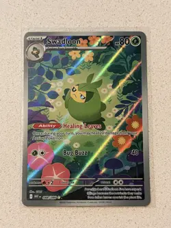 Pokemon TCG White Flare Swadloon Card Illustration Rare, 088/086, Near Mint - Image 1