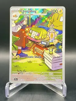 Charjabug 169/162 Temporal Forces Illustration Rare Full Art Pokemon Card NM/M - Image 1