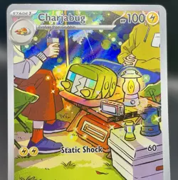 Charjabug 169/162 Temporal Forces Illustration Rare Full Art Pokemon Card NM/M - Image 3