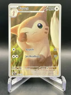 Furret 168/159 Journey Together Illustration Rare Full Art Pokemon Card NM/M - Image 1