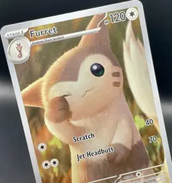 Furret 168/159 Journey Together Illustration Rare Full Art Pokemon Card NM/M - Image 3