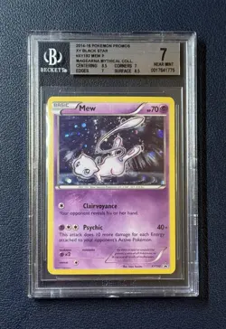 2017 Pokemon XY Mew Holo XY192 Black Star Promo BGS 7 with Strong Subgrades - Image 1