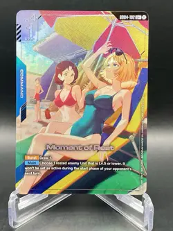Moment of Rest (Alt Art) GD04-102 U+ Phantom Aria Foil Gundam Card Game NM/M - Image 1
