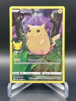 Pikachu 005/025 Celebrations (Stamped) Full Art Holo Rare Pokemon Card NM/M - Image 1