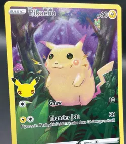 Pikachu 005/025 Celebrations (Stamped) Full Art Holo Rare Pokemon Card NM/M - Image 3