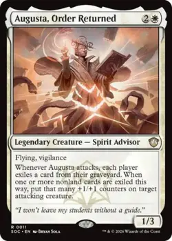 Augusta, Order Returned - Near Mint MTG Commander: Secrets of Strixhaven - Image 1