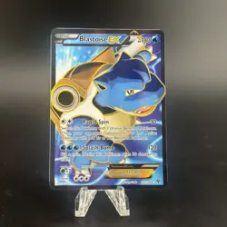 Pokemon TCG Blastoise EX XY Full Art Holo Ultra Rare Card 142/146 LP - Image 1