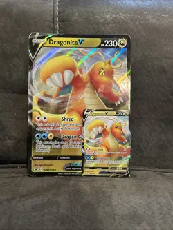 Dragonite V SWSH154 SWSH: Sword & Shield Promo Cards Holo With Big Card - Image 1